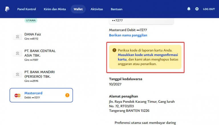 Cara Verifikasi Paypal Dengan Bluvirtual Card Dengan Mudah