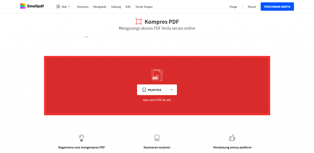 Kompres PDF - Kurangi ukuran PDF Anda secara online dan gratis