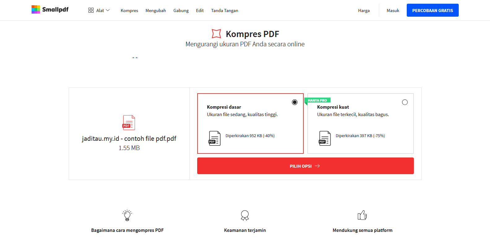 Cara Kompres PDF Online Dan Offline Dengan Mudah